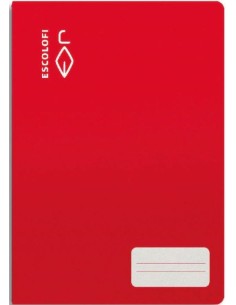 PAQ 10 LIBRETAS ROJO 4º 32H 70G PAUTA MONTESSORI 5 C M